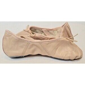 NEW Capezio Leather Juliet Split Sole Ballet Shoe in Light Pink Girls Size 4.5 W